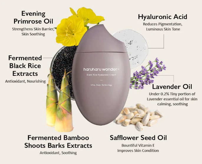 Haruharu Wonder Black Rice 10 Hyaluronic Cream 50Ml - Image 3