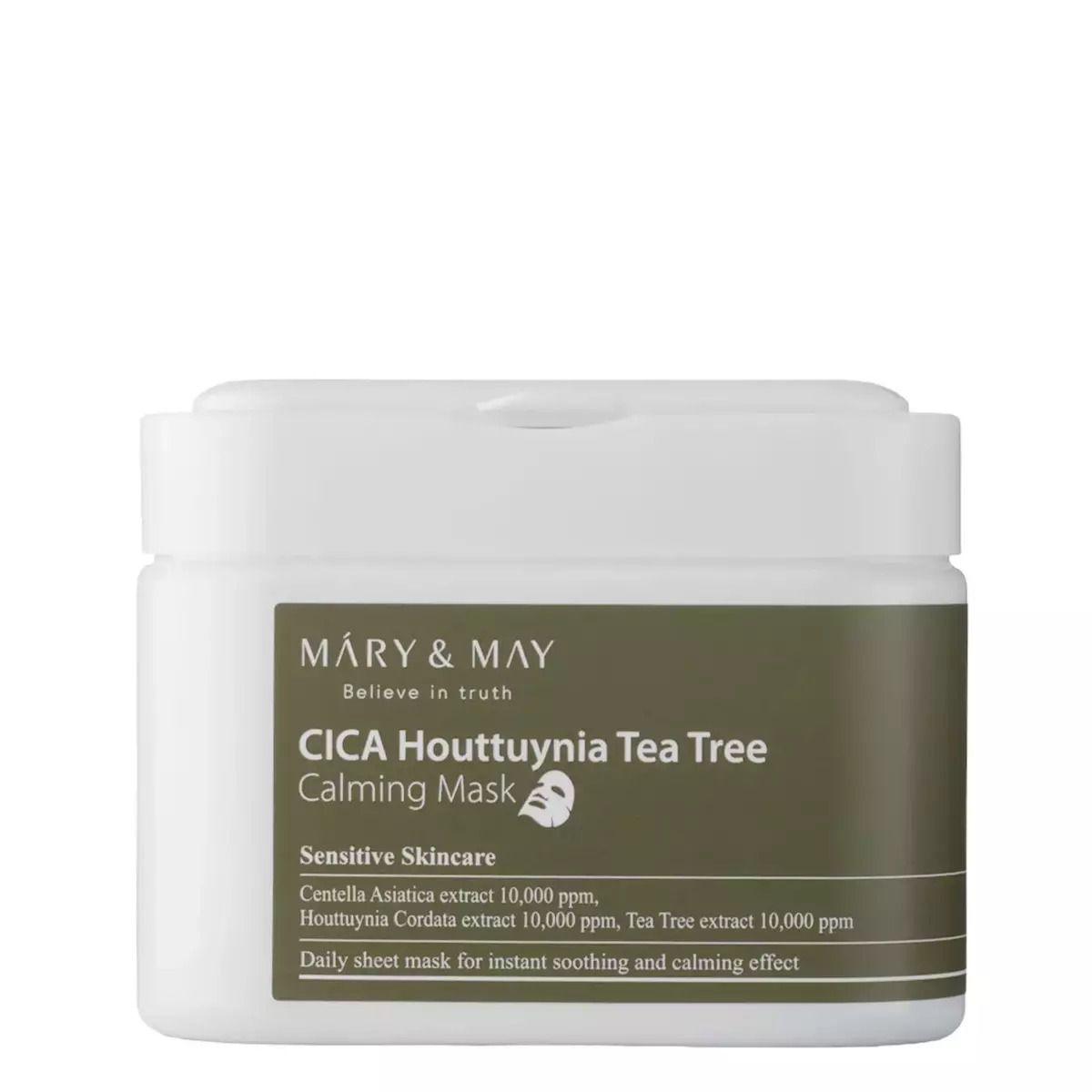Mary&May Cica Houttuynia Tea Tree Calming Mask 30Pcs