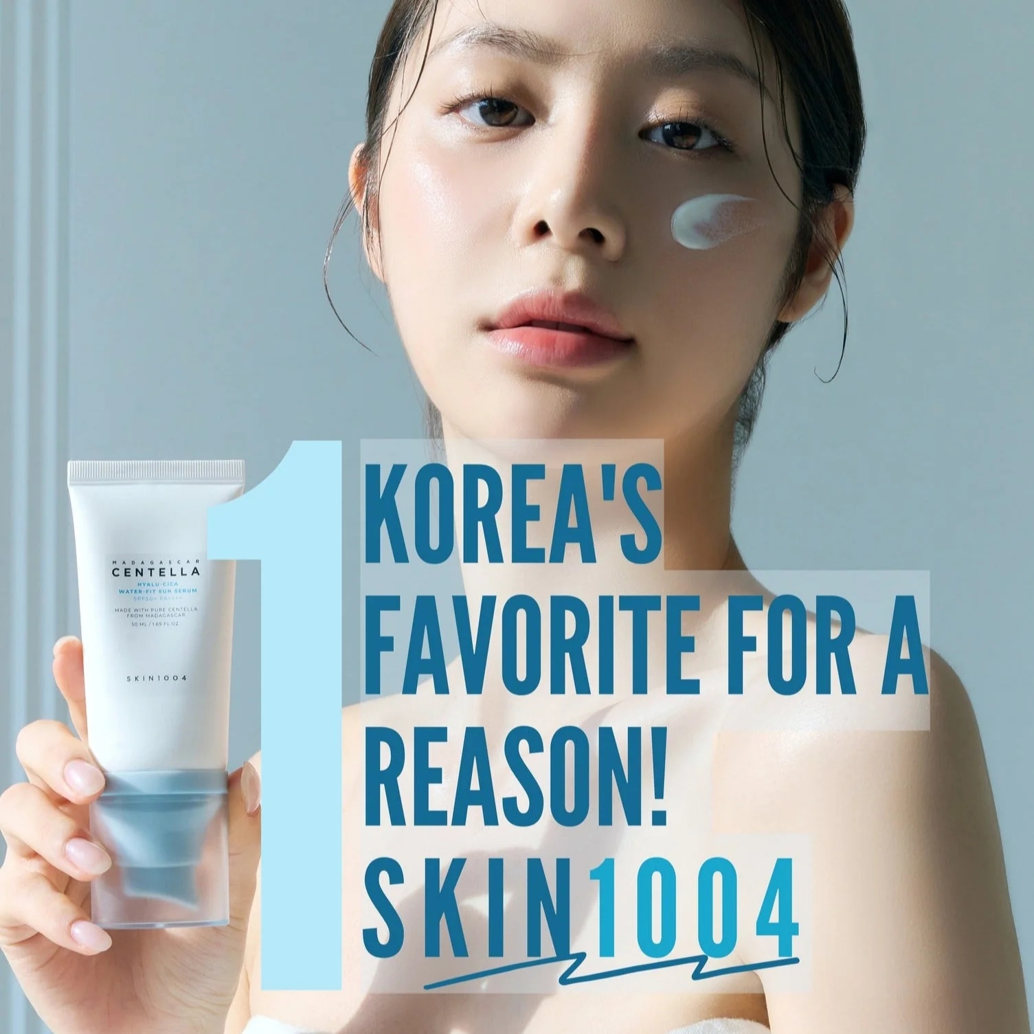 Skin1004 Madagascar Centella Hyalu-Cica Water-Fit Sun Serum 50Ml - Image 3