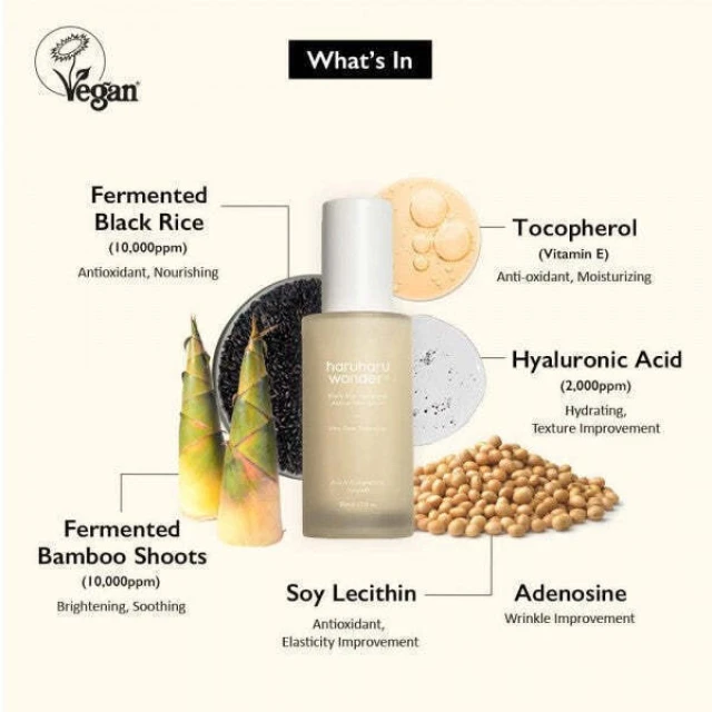 Alternative view of Haruharu Wonder Black Rice Hyaluronic Anti-Wrinkle Serum 50ml