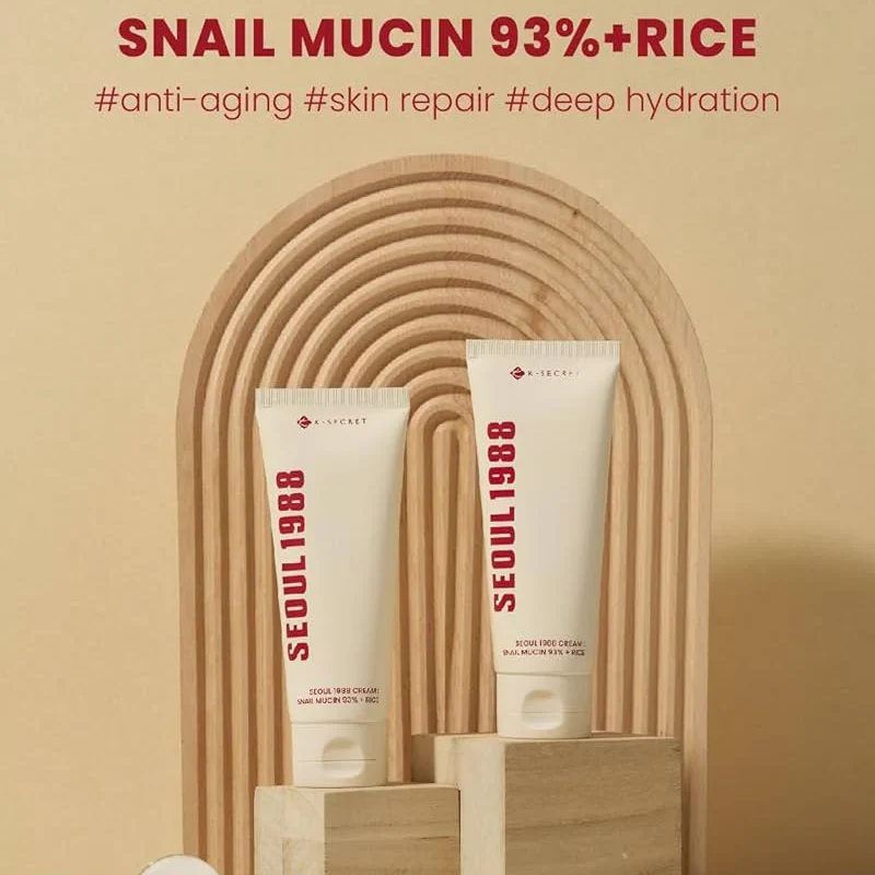 Alternative view of K-SECRET SEOUL 1988 Cream: Snail Mucin 93% + Rice 100ml