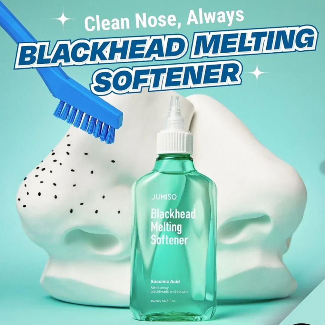 Jumiso Blackhead melting softner + Cotton Pad + Cotton Swab - Μαλακτική Λοσιόν για Μαύρα Στίγματα & Ρύθμιση Σμήγματος 150ml,40τμχ,10τμχ - Image 2