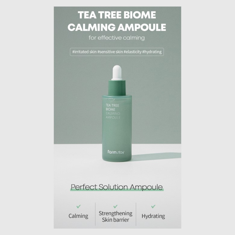 Farmstay Tea Tree Biome Calming Ampoule 50Ml - Image 4