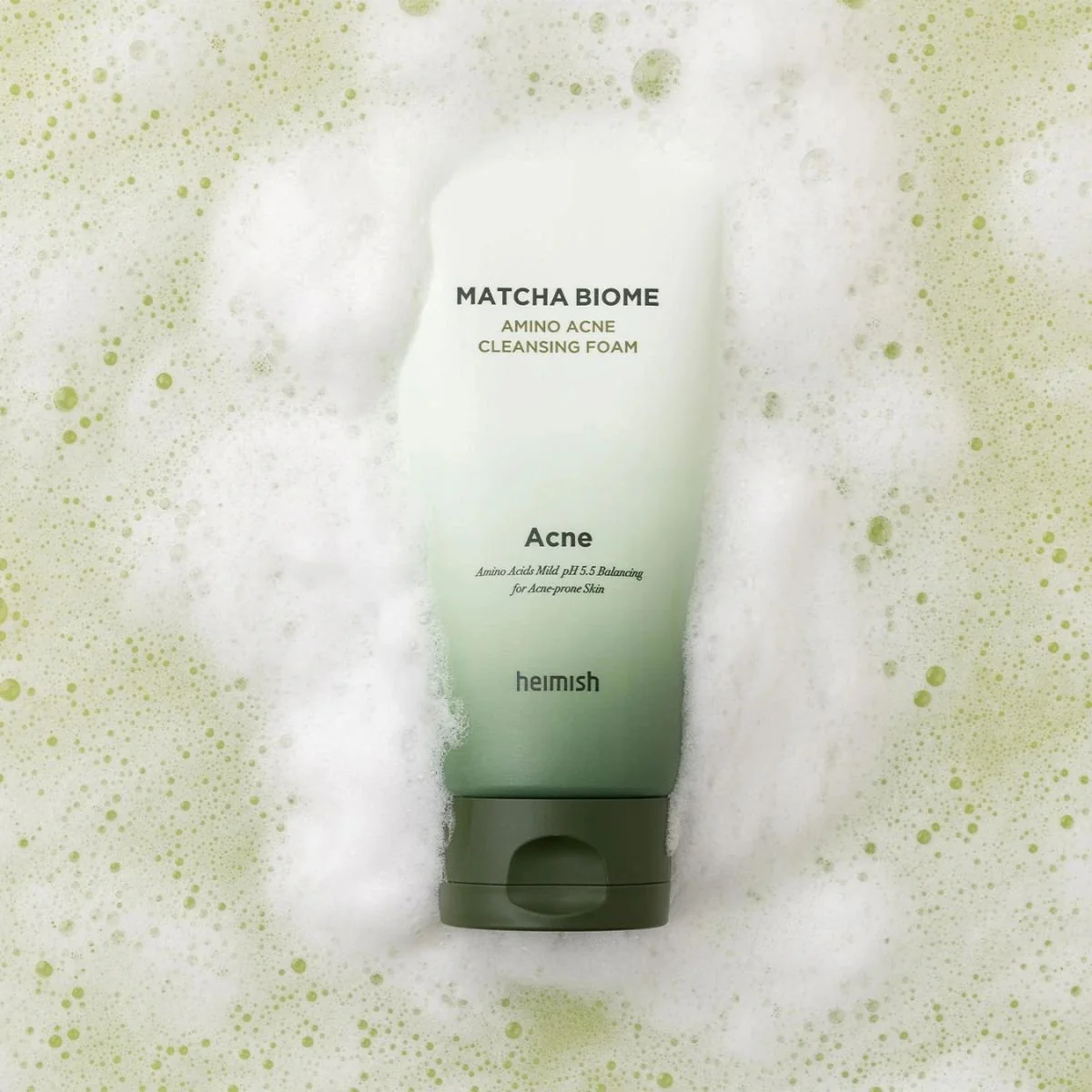 Heimish Matcha Biome Amino Acne Cleansing Foam 150G - Image 3