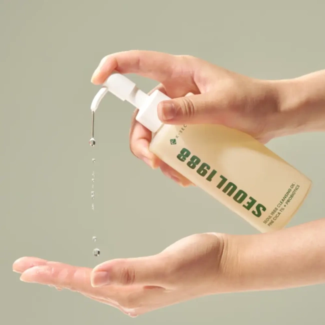 K-SECRET SEOUL 1988 Cleansing Oil : Pine Cica 1% + Probiotics 200ml - Image 4