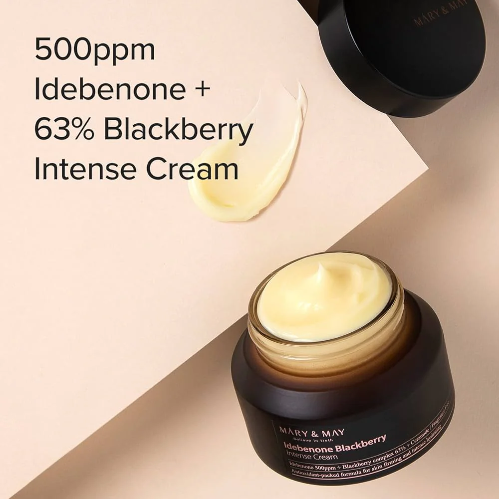 Mary&May Idebenone + Blackberry Complex Intensive Total Care Cream 70G - Image 4