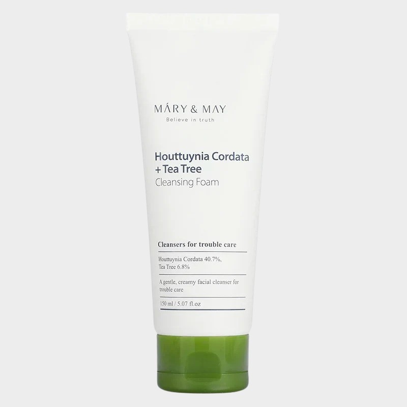 Mary & May Houttuynia Cordata + Tea Tree Cleansing Foam 150Ml