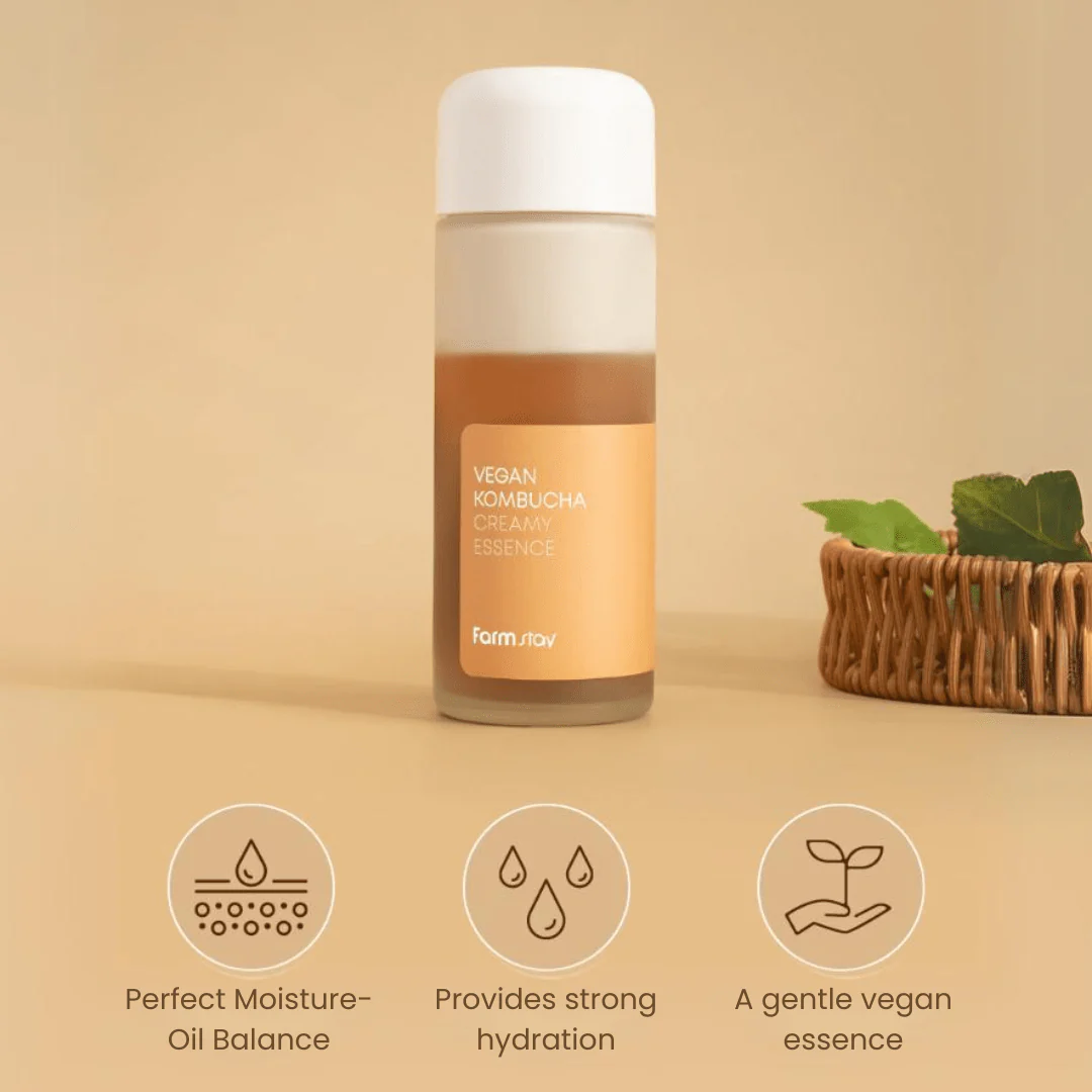 Farmstay Vegan Kombucha Creamy Essence 140Ml - Image 3