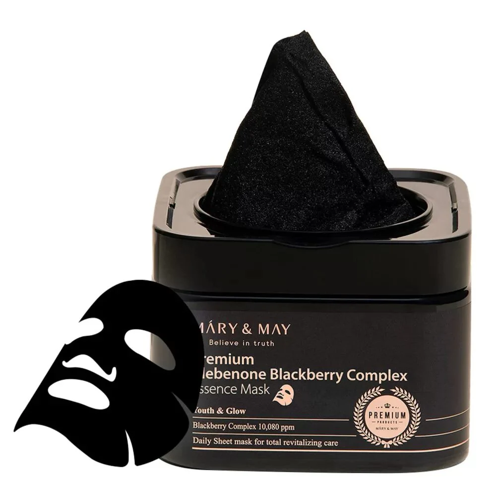 Mary&May Premium Idebenone Blackberry Complex Essence Mask (20τμχ)