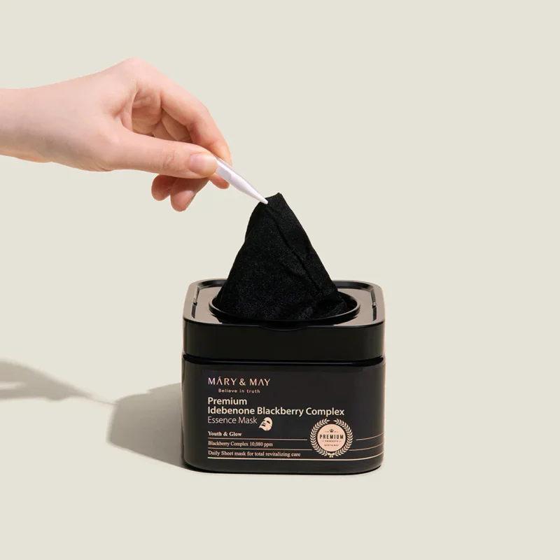 Alternative view of Mary&May Premium Idebenone Blackberry Complex Essence Mask (20τμχ)