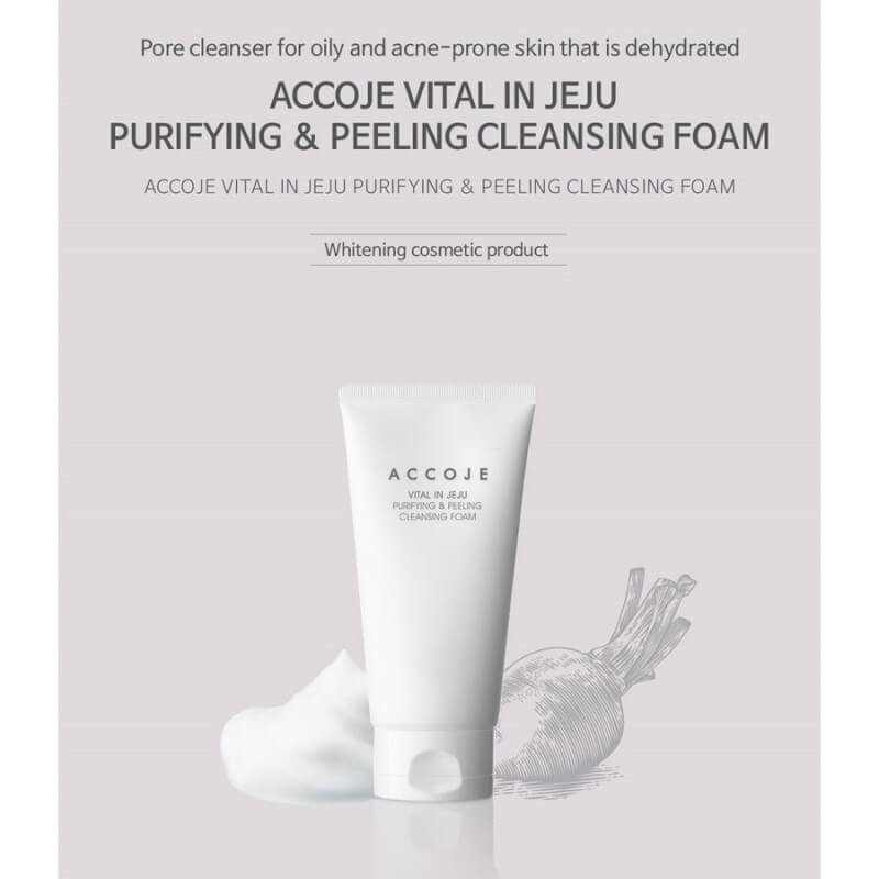 Alternative view of Accoje Vital in Jeju Purifying Peeling Cleansing Foam 150ml